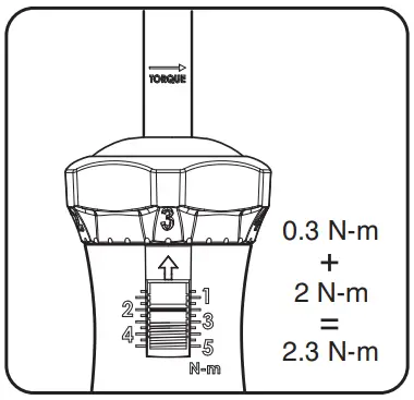 Examples of torque settings