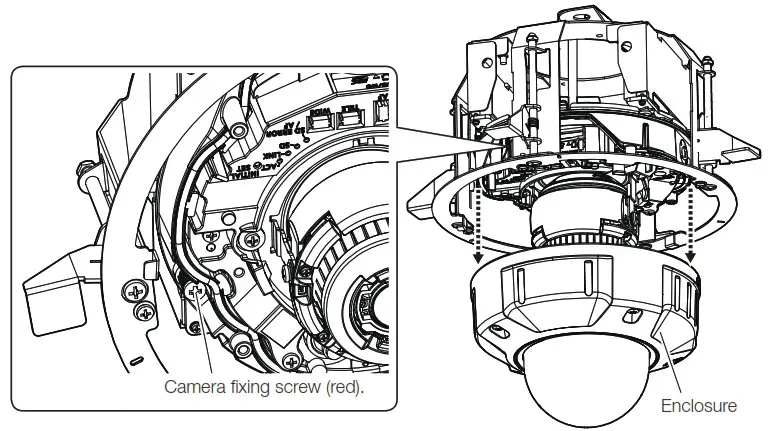 i PRO WV QEM500 W Ceiling Mount Bracket - Installation 10