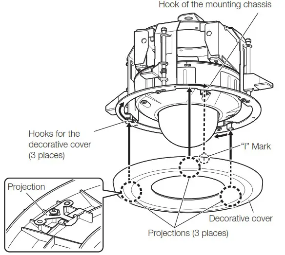i PRO WV QEM500 W Ceiling Mount Bracket - Installation 12