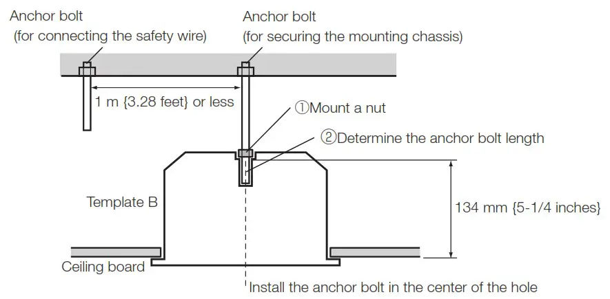 i PRO WV QEM500 W Ceiling Mount Bracket - Installation 3