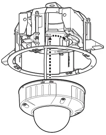 i PRO WV QEM500 W Ceiling Mount Bracket - Installation 9