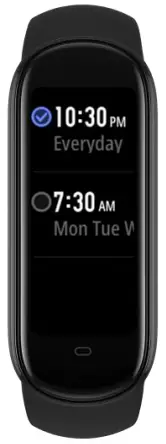 Amazfit Band 5 - alarms on the band