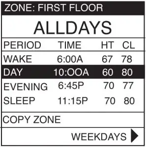 FIG 10 One Schedule for All Days