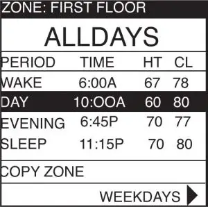FIG 3 One Schedule for All Days