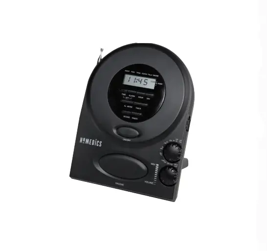 Homedics Ss-400b Deluxe Acoustic Relaxation Machine Envirascape Soundspa Clock Radio Instruction Manual And Warranty Information