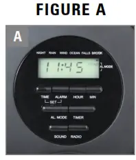 Homedics SS-400B DELUXE Acoustic Relaxation Machine Envirascape Soundspa Clock Radio Instruction - Sound Spa Clock