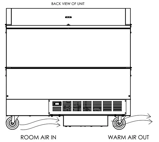 Beverage-Air STF School Milk Cooler-Air Flow