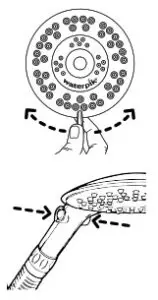 Waterpik Flexible Shower Head - various spray