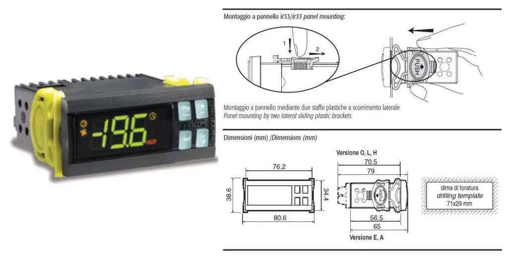 BERG 418767 Ice Cream Dipping Cabinet- Freezer controller