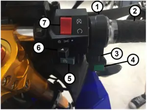 DAYMAK EM2 72V Electric Scooter - Right handle bar