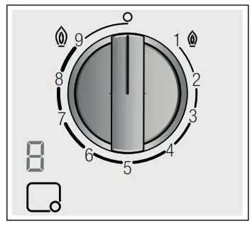 BOSCH PRS9A6D70M Gas Hob- Controls and burners