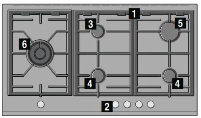 BOSCH PRS9A6D70M Gas Hob- Pan