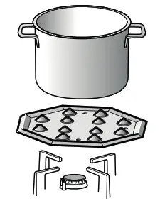 BOSCH PRS9A6D70M Gas Hob- Simmer plate