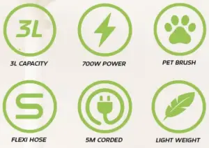 DAEWOO FLR00047GE Tornado Pet 700W Bagged Vacuum - 1