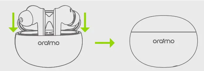 oraimo OEB-E02D-L True Wireless Stereo Earbuds - Charging