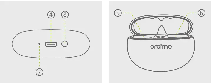 oraimo OEB-E02D-L True Wireless Stereo Earbuds - Overvew