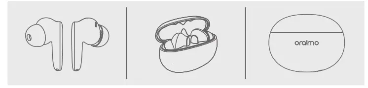 oraimo OEB-E02D-L True Wireless Stereo Earbuds -off