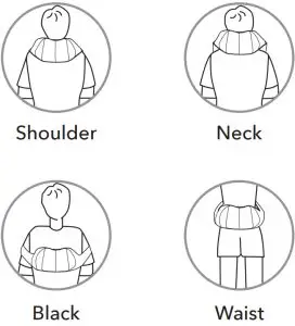 Bob AND Brad M00042AE12-US Neck and Back Massager -MASSAGE AREAS