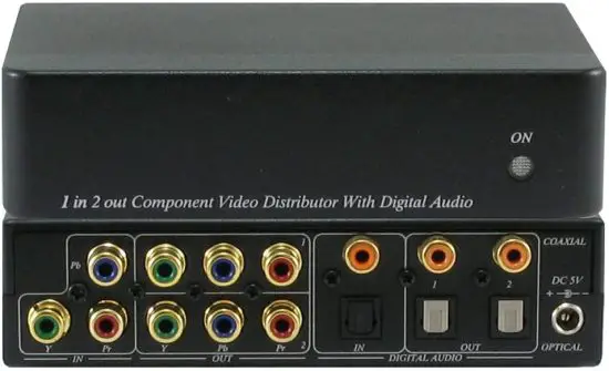 A-NEUVIDEO ANI-1X2COMPDA 1x2 Video Splitter Amplifier with Digital Coaxial Audio