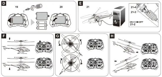 SKY ROVER Knightforce 2.4GHz Radio Control Helicopter - figure 2