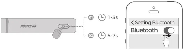 mpow Neckband Wireless - How To Pair 1