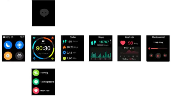 Huabao Technology W200 Smart Watch - Interface operation