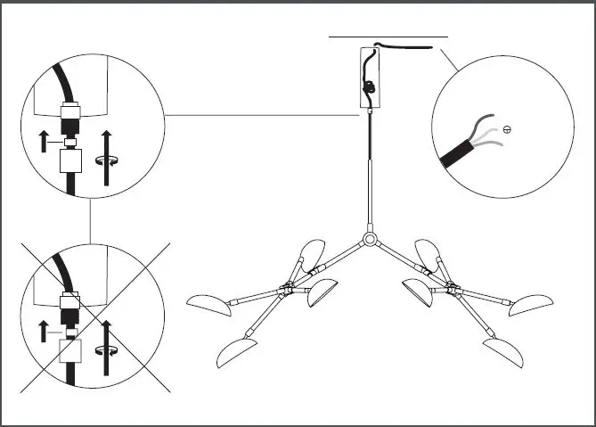 101 COPENHAGEN Drop Chandelier Bulb Lamp 11