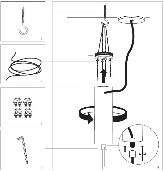 101 COPENHAGEN Drop Chandelier Bulb Lamp 13