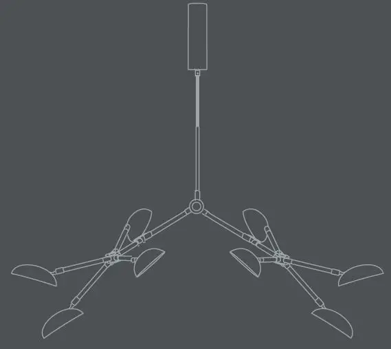 101 COPENHAGEN Drop Chandelier Bulb Lamp pro