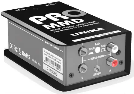 UNiKa PRO MMD Series Audio Interface Multi Media Direct Box - 1