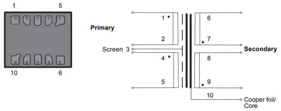 UNiKa PRO MMD Series Audio Interface Multi Media Direct Box - ISO TRANSFORMER SCHEMATIC