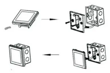 BEOK TOL63R LCD Screen RC Thermostat - Installation Instruction
