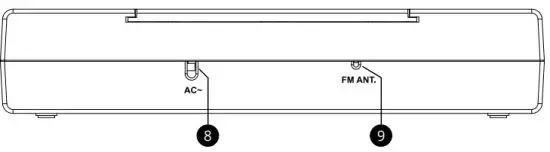 Kruger Matz KM0817 Kitchen Radio - Back panel