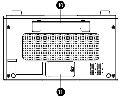 Kruger Matz KM0817 Kitchen Radio - Bottom