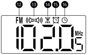 Kruger Matz KM0817 Kitchen Radio - LCD display