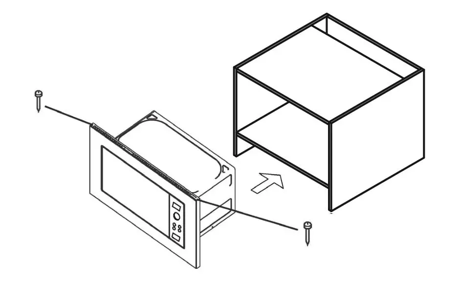 ARTUSI AMO31TK 31L Built-In Microwave Oven - FRAME INSTALLATION STEPS