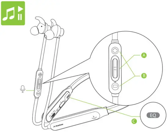 Avantree NB18 Wireless Neckband Earphones - figure 4