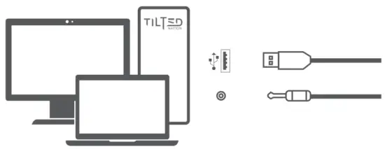 TILTED NATION TNPHASER RGB Desktop Soundbar - fig 1
