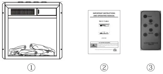 COSTWAY EP24789A 8 Electric Fireplace Insert Freestanding and Recessed Heater Log Flame Remote - figure 1