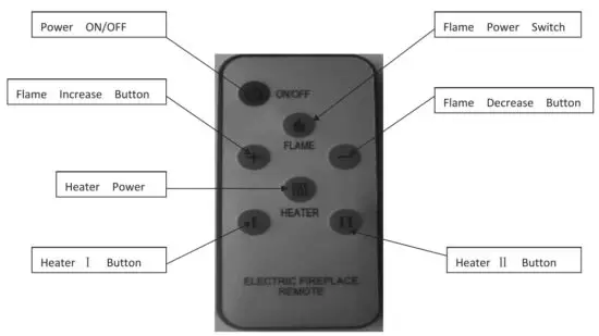 COSTWAY EP24789A 8 Electric Fireplace Insert Freestanding and Recessed Heater Log Flame Remote - figure 6