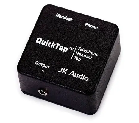 JK Audio QuickTap Telephone Handset Tap product