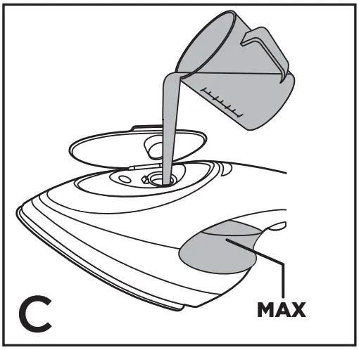 BLACK DECKER HGS500 Press and Steam 2 in 1 Iron and Steamer - FIG 12