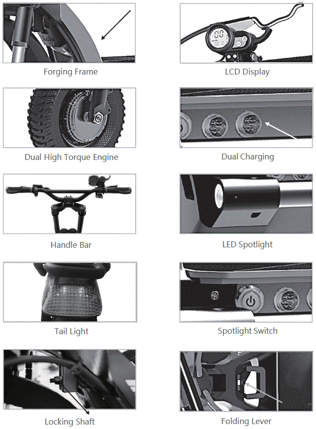 Kaabo-Wolf-Warrio-r11-Electric-Scooter-FIG-2
