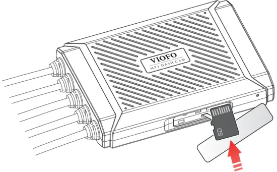 Inserting the memory card