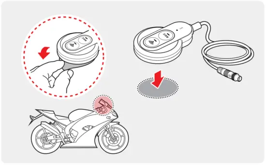 Attaching the Remote Control