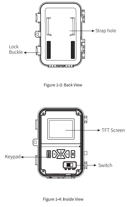 Kinghat KH-753 Digital Trail Camera User Manual - Fig 1-3,4
