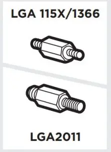 Installing the Intel Standoff Screws