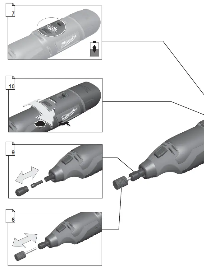 milwaukee C12 RT Compact Rotary Tool 1