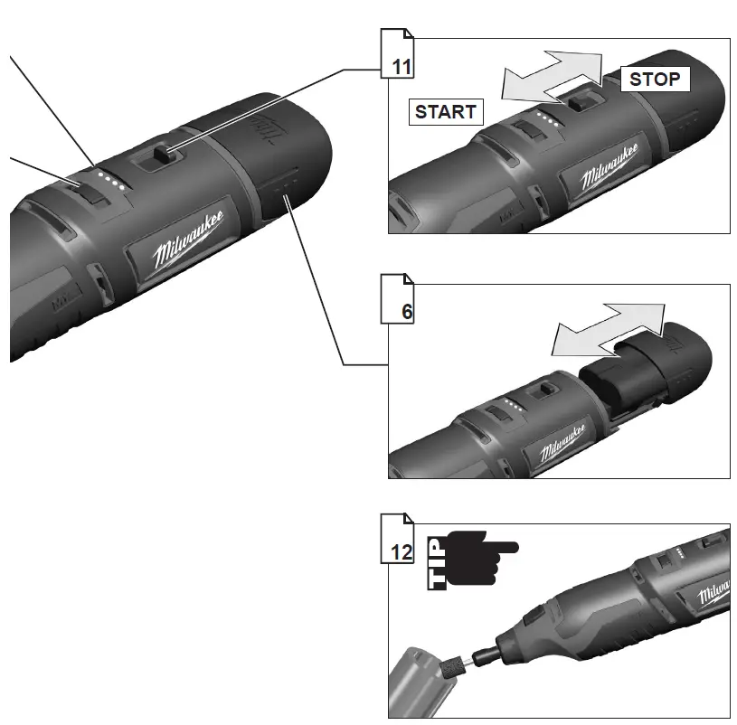 milwaukee C12 RT Compact Rotary Tool 2