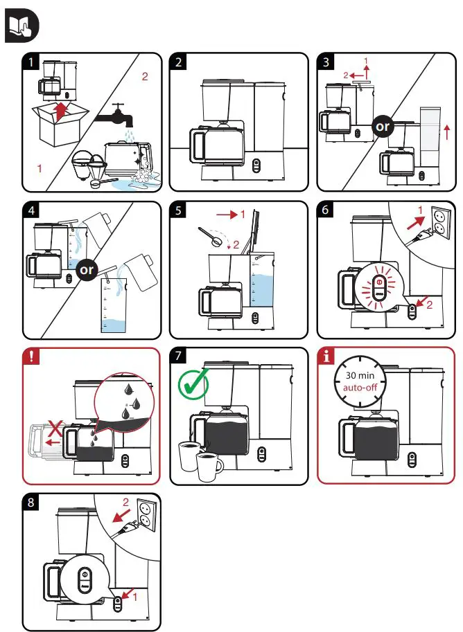 GRUNDIG KM 5860 Coffee Maker Machine User Manual - How to use